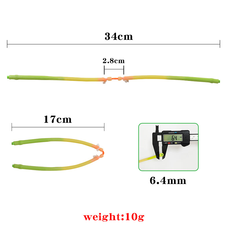 Piaoyu Rubber Band R023 (4-Pack) - High-Tension Slingshot Replacement Flat Rubber Bands - High-Tension Slingshot Replacement Flat Rubber Bands