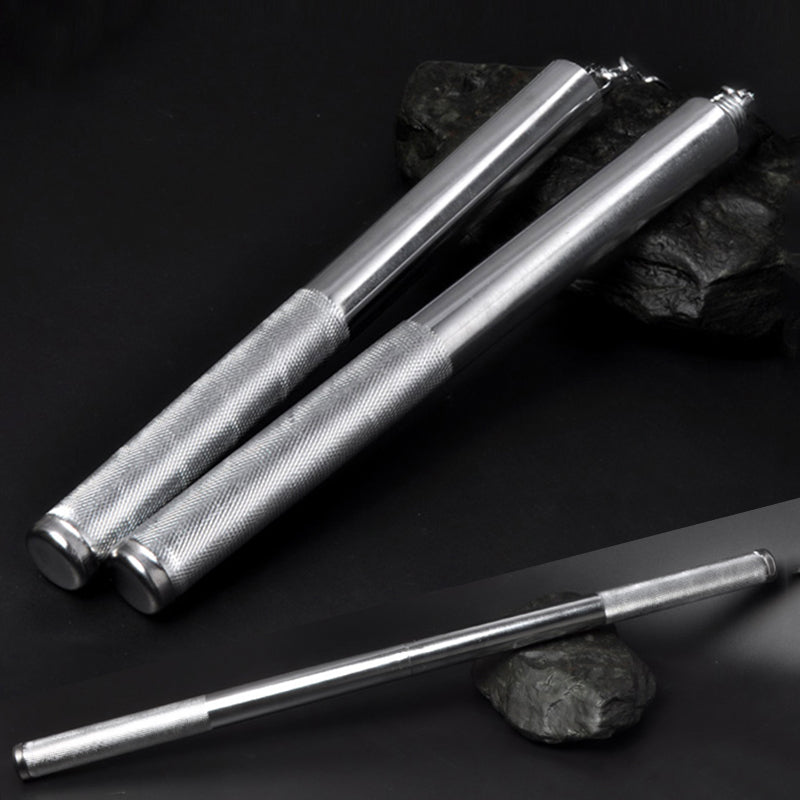 1pcs Storage Bag+1pcs Stainless Steel Nunchaku Martial Arts Stick Outdoor Crowbar Car Self-defense Stick