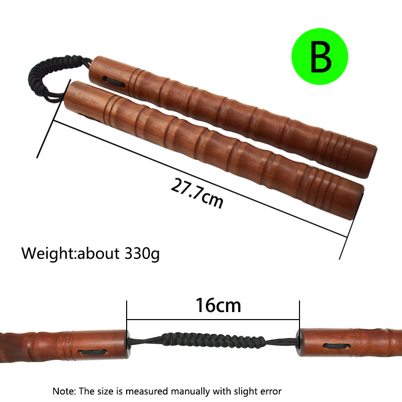 Nunchaku Rope Wood Two Sticks South American Rosewood High-grade Wooden Nunchaku Nunchaku