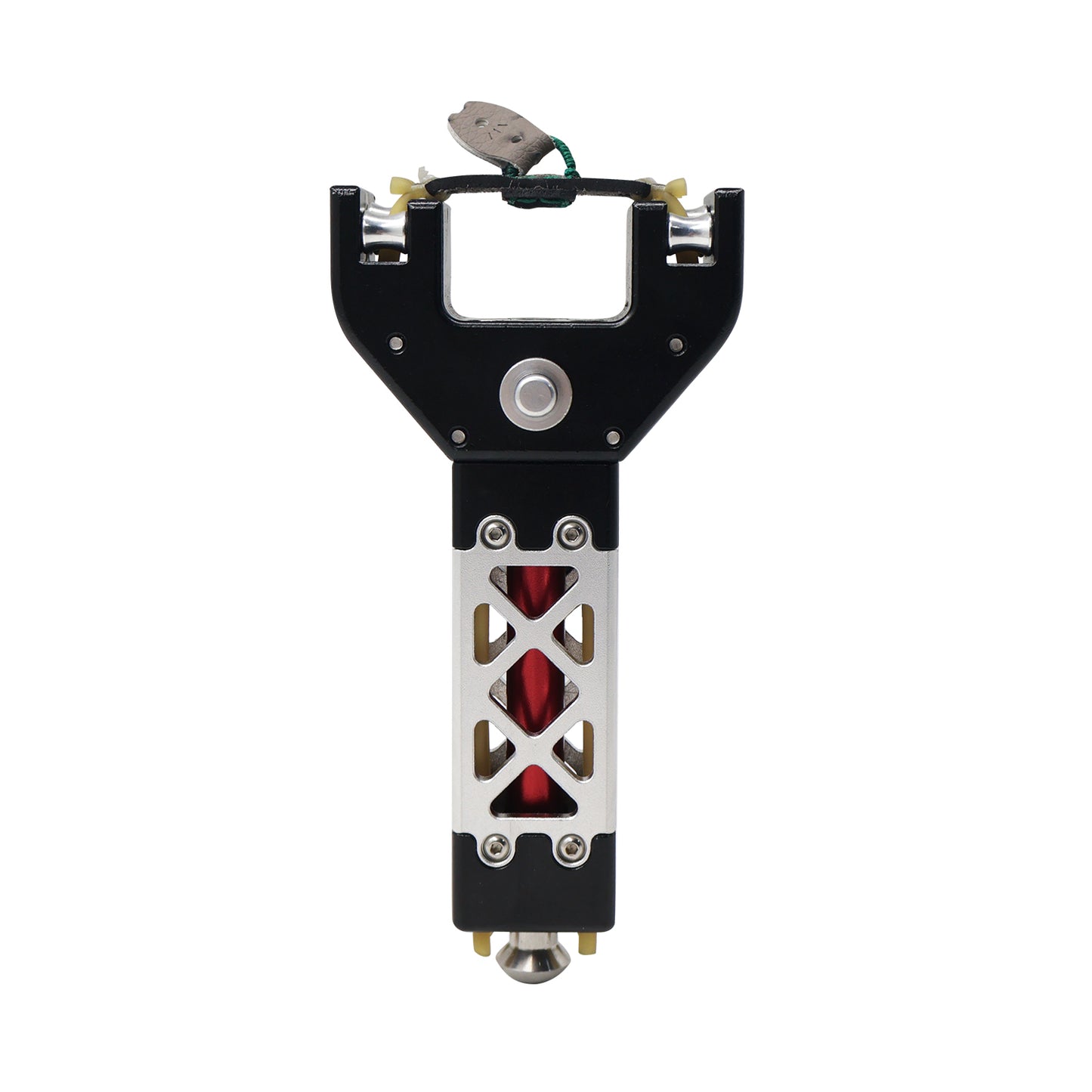 Cross Diamond Hollow Black and White Aluminum Alloy Repeating Slingshot Set
