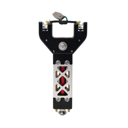 Cross Diamond Hollow Black and White Aluminum Alloy Repeating Slingshot Set