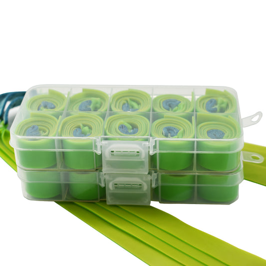 Piaoyu 1MM Green Rubber Band 1box=10pieces R007