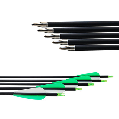 Piaoyu 30" Carbon Arrows-Archery Target Practice Hunting Arrows - High-Performance Slingshot Hunting Gear