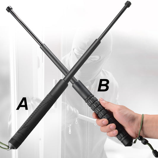 Long and Short Self-contained Telescopic Self-defense Stick Device 3-section Telescopic Knuckle Multi-function Tool