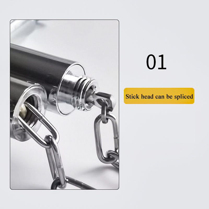 1pcs Storage Bag+1pcs Stainless Steel Nunchaku Martial Arts Stick Outdoor Crowbar Car Self-defense Stick