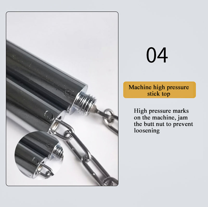 1pcs Storage Bag+1pcs Stainless Steel Nunchaku Martial Arts Stick Outdoor Crowbar Car Self-defense Stick