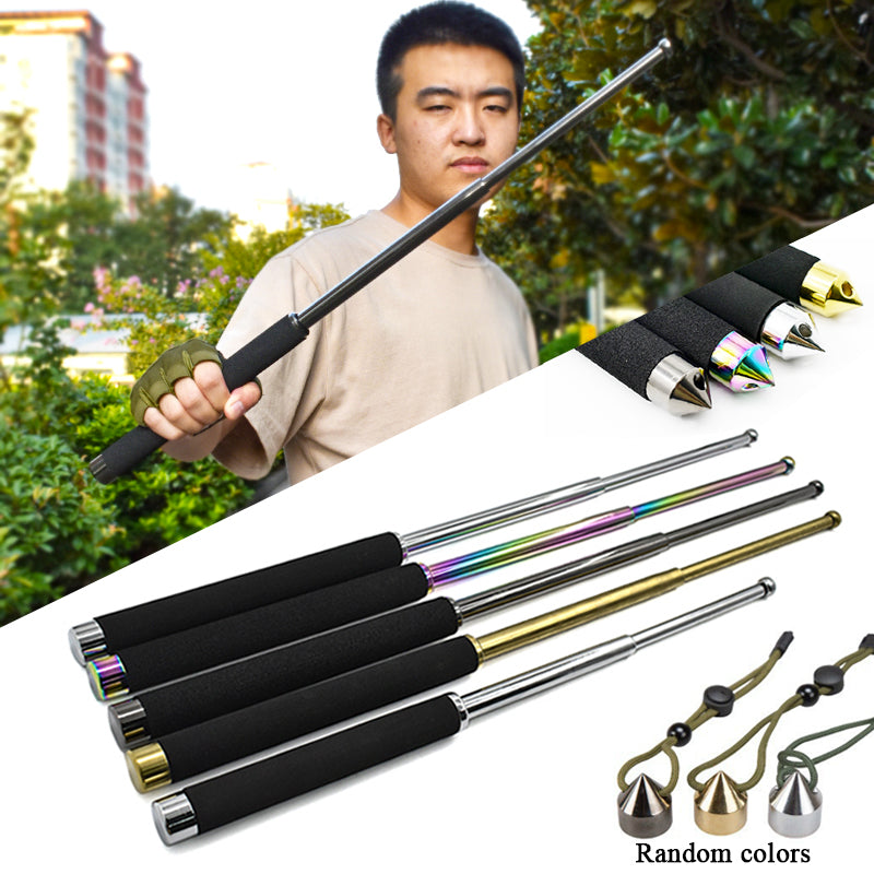 Outdoor Tool Portable Stainless Steel Retractable Stick Sports Training Equipment