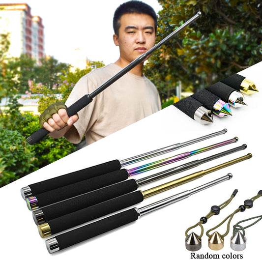 Outdoor Tool Portable Stainless Steel Retractable Stick Sports Training Equipment