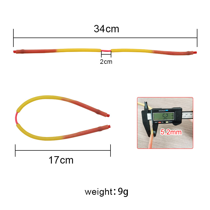 Piaoyu Rubber Band R021 - High-Tension Slingshot Replacement Flat Rubber Bands - Image 2