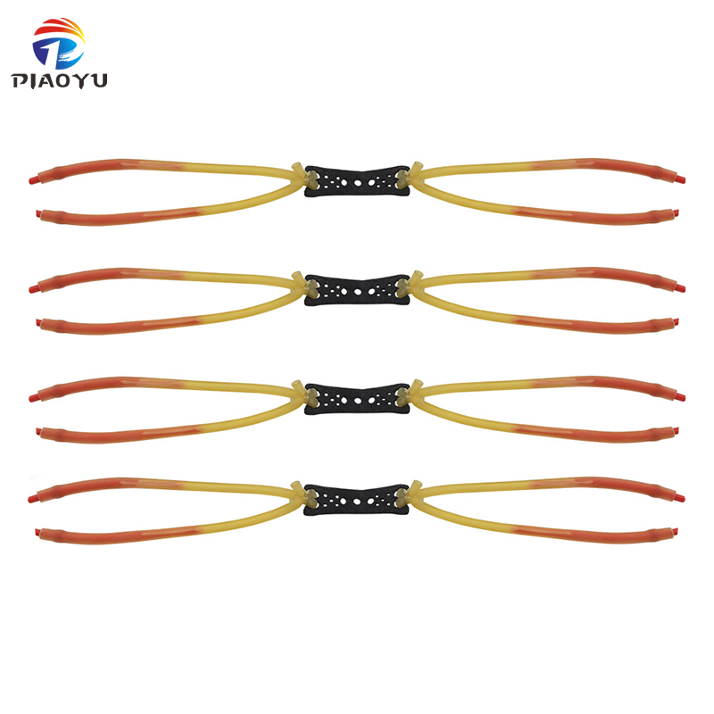Piaoyu Rubber Band R025 4-Pack Value Set - High-Tension Slingshot Replacement Flat Rubber Bands - High-Tension Slingshot Replacement Flat Rubber Bands