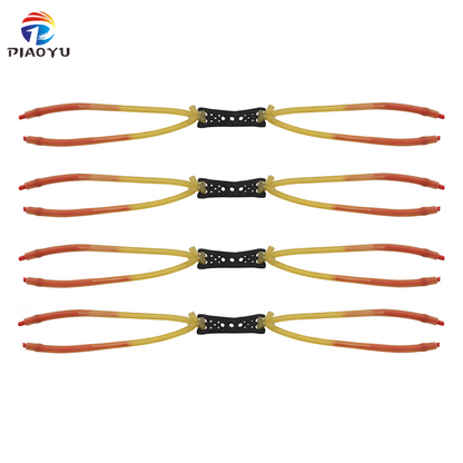 Piaoyu Rubber Band R025 4-Pack Value Set - High-Tension Slingshot Replacement Flat Rubber Bands - High-Tension Slingshot Replacement Flat Rubber Bands