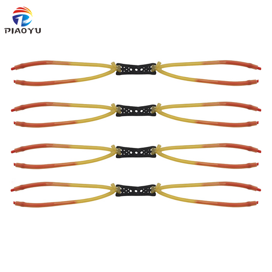 Piaoyu Rubber Band R025 4-Pack Value Set - High-Tension Slingshot Replacement Flat Rubber Bands - High-Tension Slingshot Replacement Flat Rubber Bands