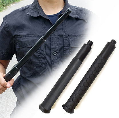 Vehicle-mounted Portable Mechanical Telescopic Stick Self-defense Swing Stick Three-section Telescopic Stick