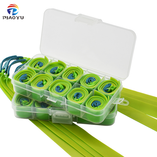 Piaoyu 1MM Green Rubber Band 1box=10pieces R007
