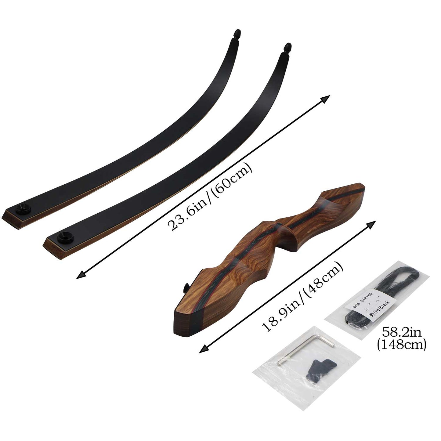 Piaoyu Recurve Bow RB001 - Professional Archery Target Shooting & Hunting