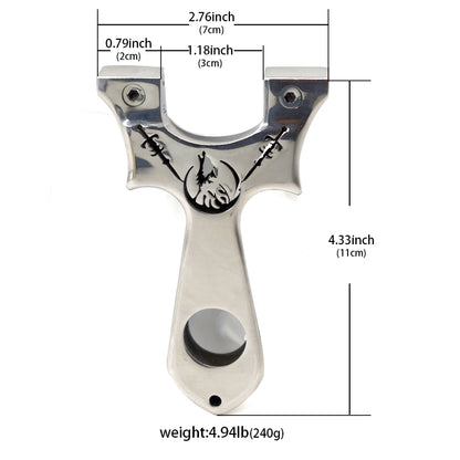 Piaoyu Stainless Steel Slingshot S015