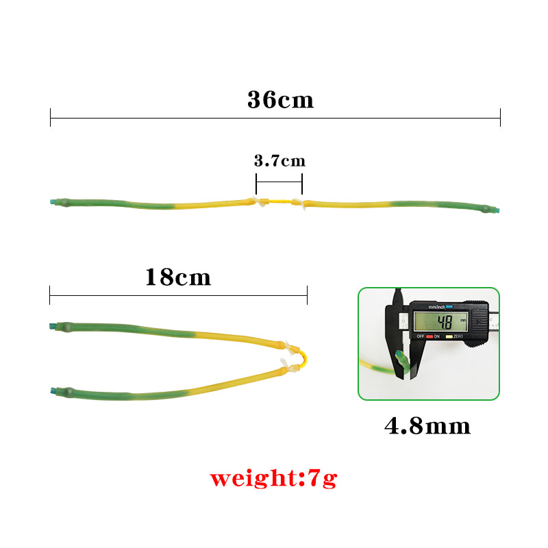 Piaoyu Rubber Band R022 - High-Tension Slingshot Replacement Flat Rubber Bands - High-Tension Slingshot Replacement Flat Rubber Bands