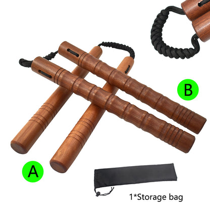 Nunchaku Rope Wood Two Sticks South American Rosewood High-grade Wooden Nunchaku Nunchaku