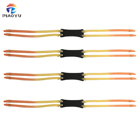 Piaoyu Rubber Band R024 4-Pack Value Set - High-Tension Slingshot Replacement Flat Rubber Bands - High-Tension Slingshot Replacement Flat Rubber Bands