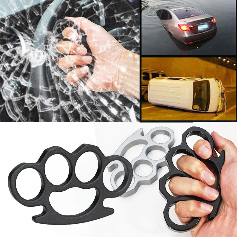 2pcs Thick High-strength Tactical Knuckles Rope Knuckle Finger Tiger Tactical Survival Tool Outdoor Multifunctional Self-defense Protective Equipment