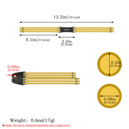Piaoyu 3-Layer Flat Slingshot Rubber Bands 1 Set=6 Pieces R003 - High-Tension Slingshot Replacement Flat Rubber Bands - High-Tension Slingshot Replacement Flat Rubber Bands - High-Tension Slingshot Replacement Flat Rubber Bands