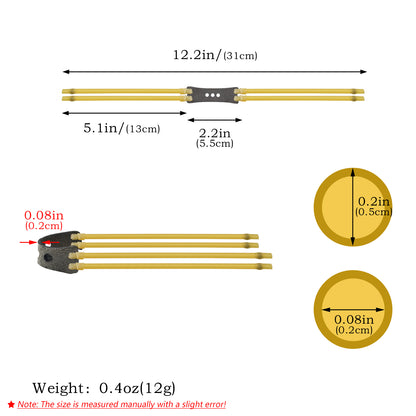 Piaoyu 2-Layer Flat Slingshot Rubber Bands 1 Set=6 Pieces R004 - High-Tension Slingshot Replacement Flat Rubber Bands - High-Tension Slingshot Replacement Flat Rubber Bands - High-Tension Slingshot Replacement Flat Rubber Bands