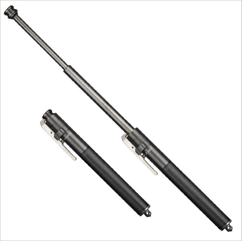 Spring Type Three-section Self-defense Telescopic Baton Car Self-defense Weapon Police Baton Telescopic Baton