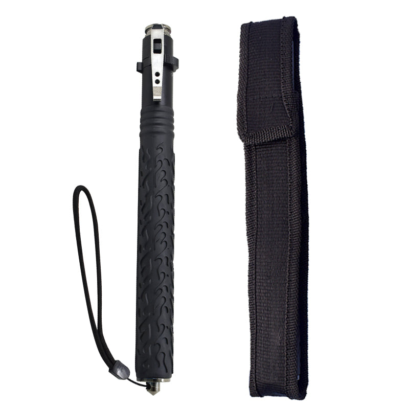 Outdoor Camping and Hiking Walking Sticks Telescopic Vehicle Three-section Self-defense Swing Stick