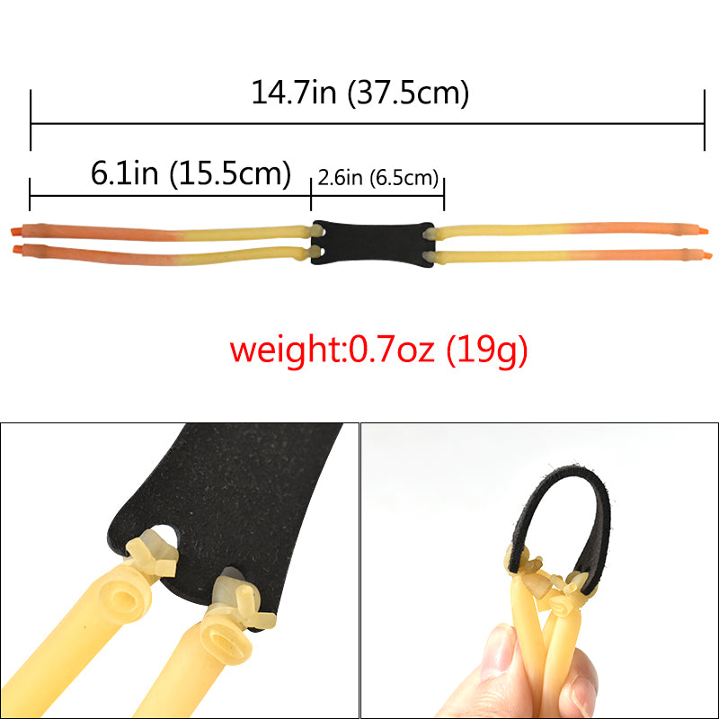 Piaoyu Rubber Band R024 4-Pack Value Set - High-Tension Slingshot Replacement Flat Rubber Bands - High-Tension Slingshot Replacement Flat Rubber Bands