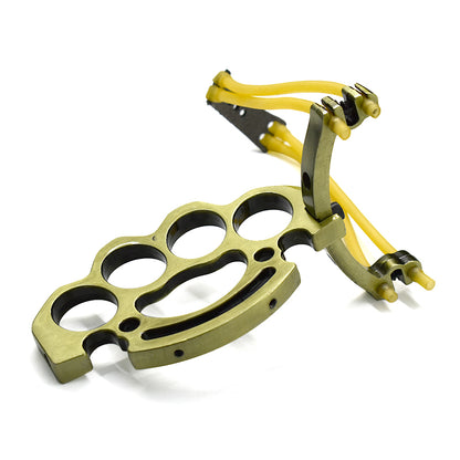 Outdoor Sports Catapult Hunting Powerful Metal Rubber Slingshot Catapult Hunter Wrist Support Brace Velocity Sling Shot