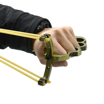 Outdoor Sports Catapult Hunting Powerful Metal Rubber Slingshot Catapult Hunter Wrist Support Brace Velocity Sling Shot