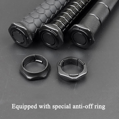 Vehicle-mounted Portable Mechanical Telescopic Stick Self-defense Swing Stick Three-section Telescopic Stick