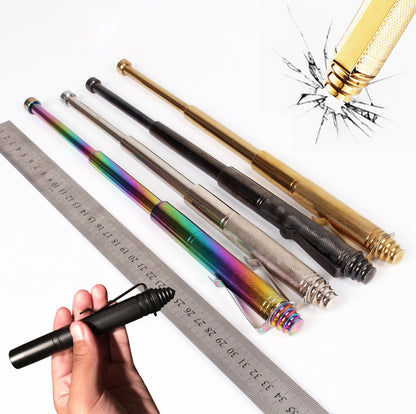 Three Self-defense Pen Type Telescopic Rod Telescopic Rod Titanium Alloy Outdoor Tool Tactical Survival Pen