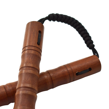 Nunchaku Rope Wood Two Sticks South American Rosewood High-grade Wooden Nunchaku Nunchaku