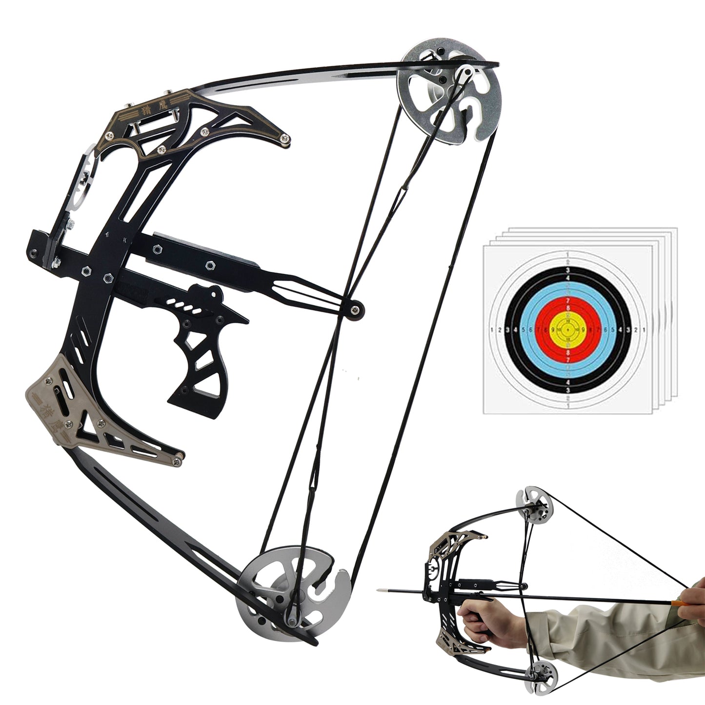 Piaoyu Left- and Right- Handed Compound Bow FH003 - Professional Archery Target Shooting & Hunting