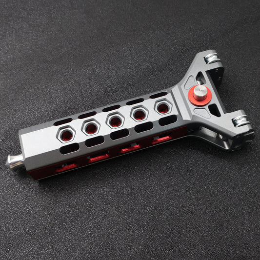 Aluminum Alloy Square Magazine Five-hole Repeating Slingshot