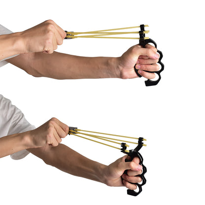 Outdoor Sports Catapult Hunting Powerful Metal Rubber Slingshot Catapult Hunter Wrist Support Brace Velocity Sling Shot