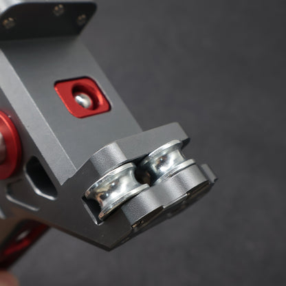 Aluminum Alloy Square Magazine Five-hole Repeating Slingshot
