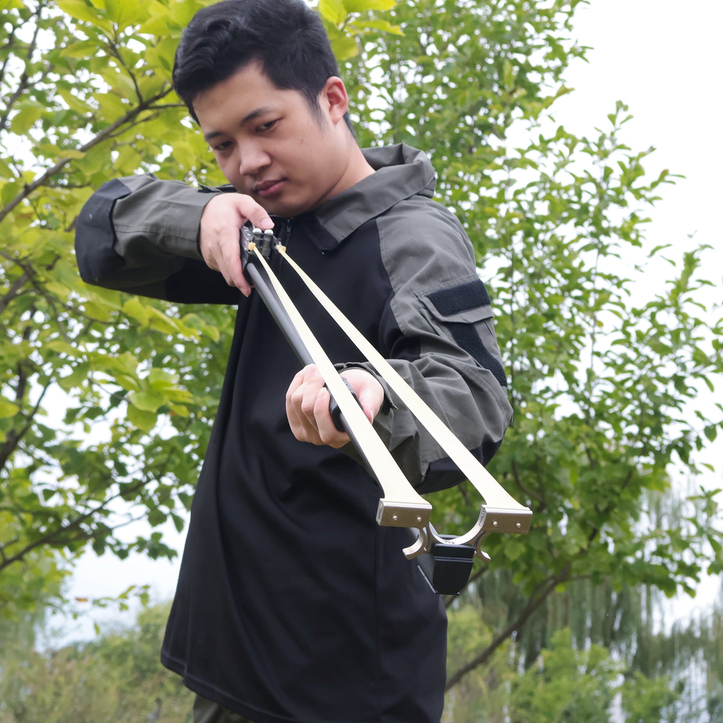Piaoyu Slingshot Accessories Aluminum alloy trigger - Professional Stainless Steel Hunting Catapult