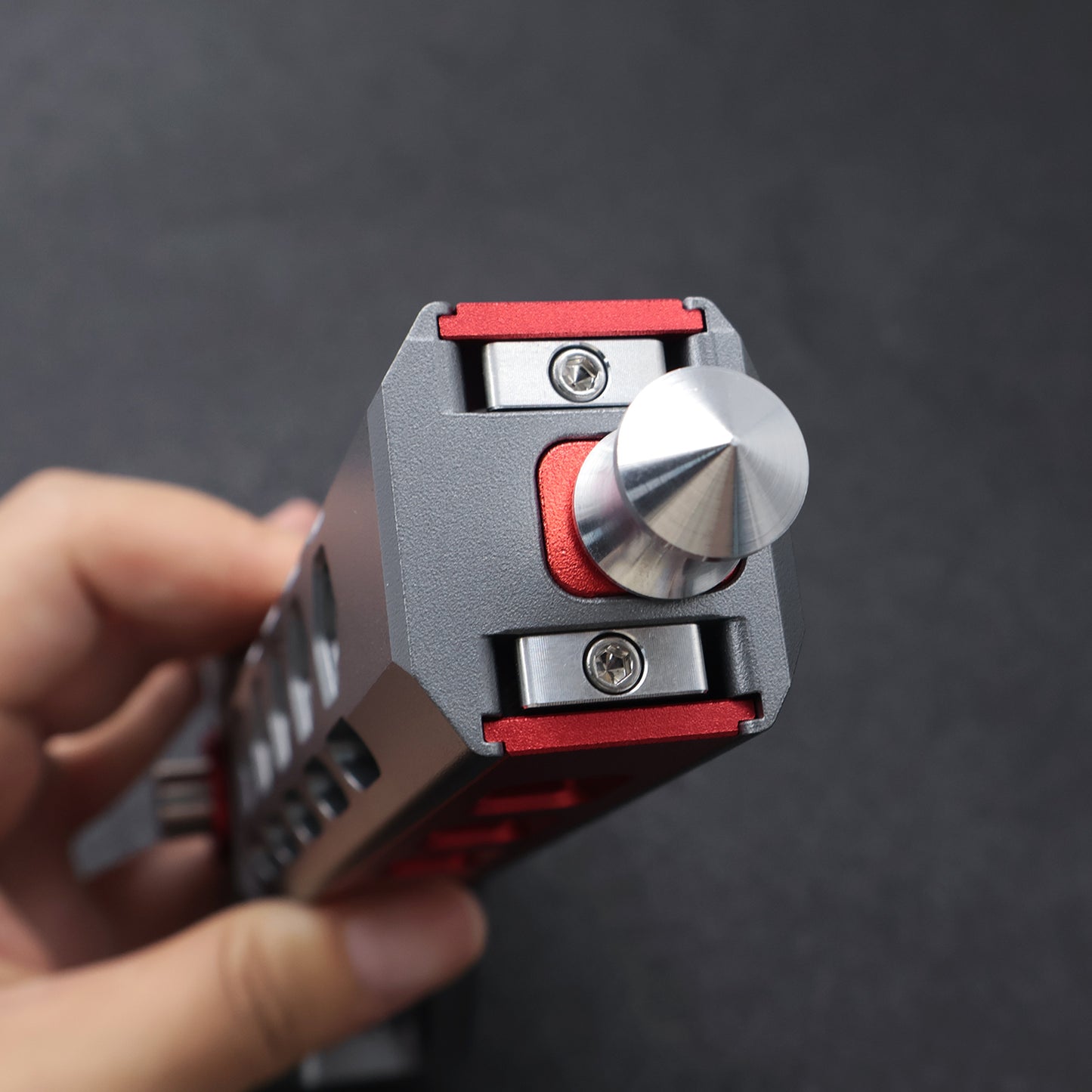 Aluminum Alloy Square Magazine Five-hole Repeating Slingshot