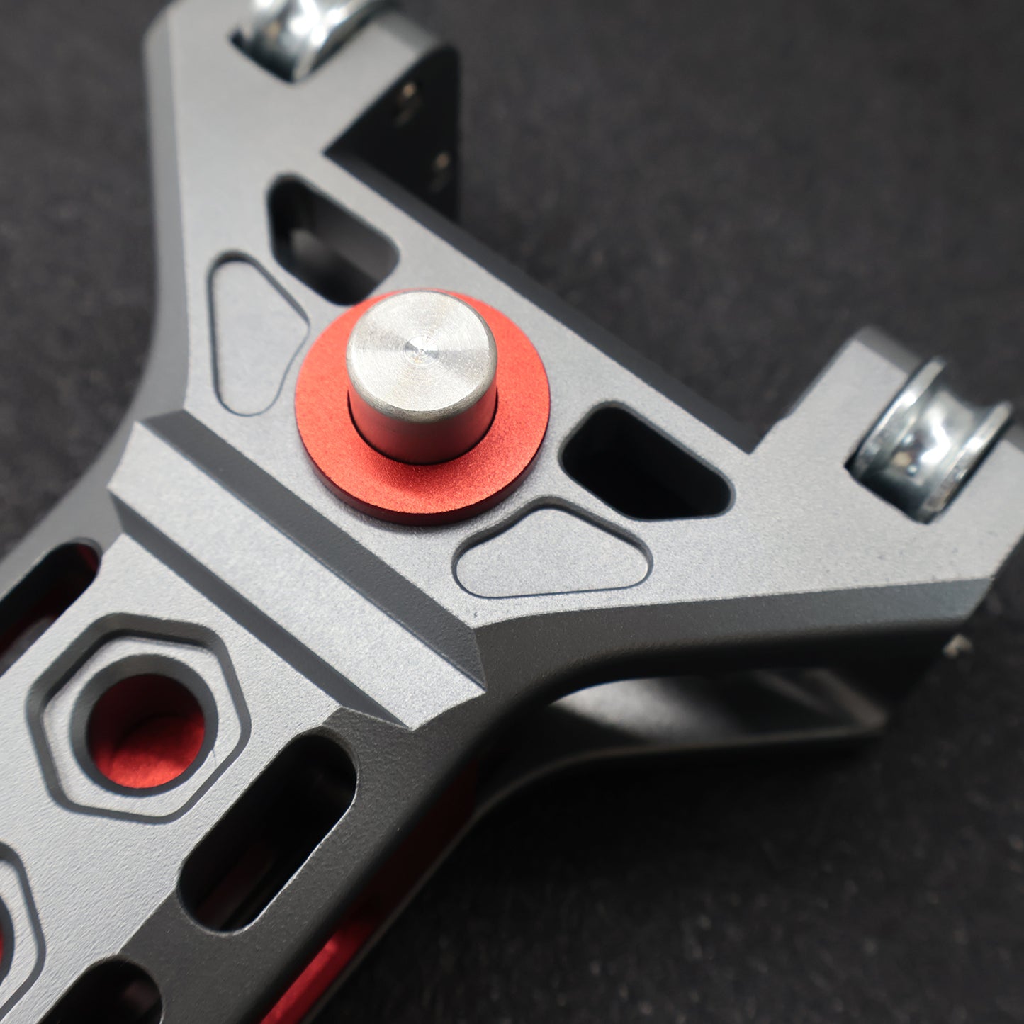 Aluminum Alloy Square Magazine Five-hole Repeating Slingshot