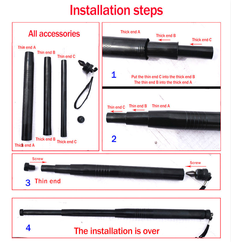 Self-defense Supplies Equipment_ Retractable Stick