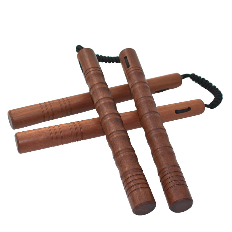 Nunchaku Rope Wood Two Sticks South American Rosewood High-grade Wooden Nunchaku Nunchaku