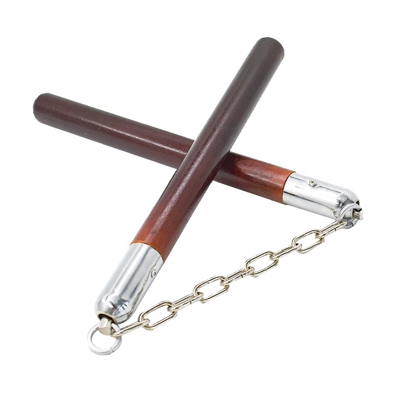 Martial Arts Actual Combat Training First Study Double Knuckles Solid Wood Double Amputation Stick Defense Two Sticks