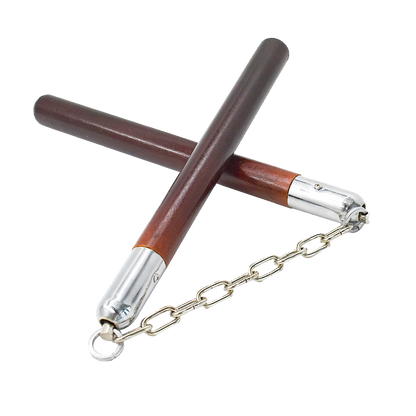 Martial Arts Actual Combat Training First Study Double Knuckles Solid Wood Double Amputation Stick Defense Two Sticks