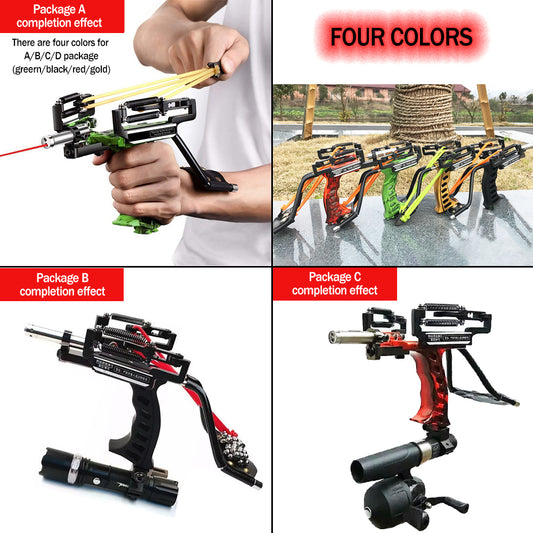 Professional Slingshot with Wrist and Laser Sight Hunting Slingshot for Adults with Rubber Bands