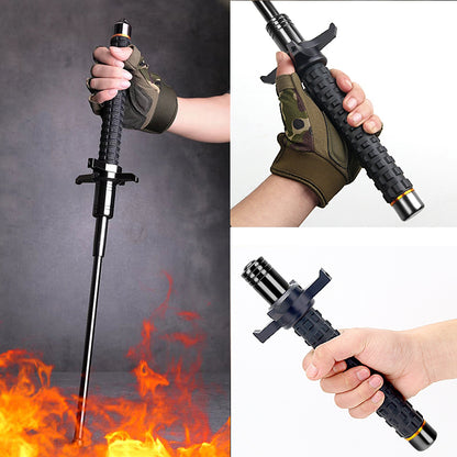 52cm/65cm/95cm High Quality Solid Three-section Telescopic Stick Car Self-defense Telescopic Stick