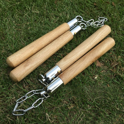 Martial Arts Actual Combat Training First Study Double Knuckles Solid Wood Double Amputation Stick Defense Two Sticks