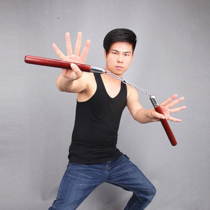 Martial Arts Actual Combat Training First Study Double Knuckles Solid Wood Double Amputation Stick Defense Two Sticks