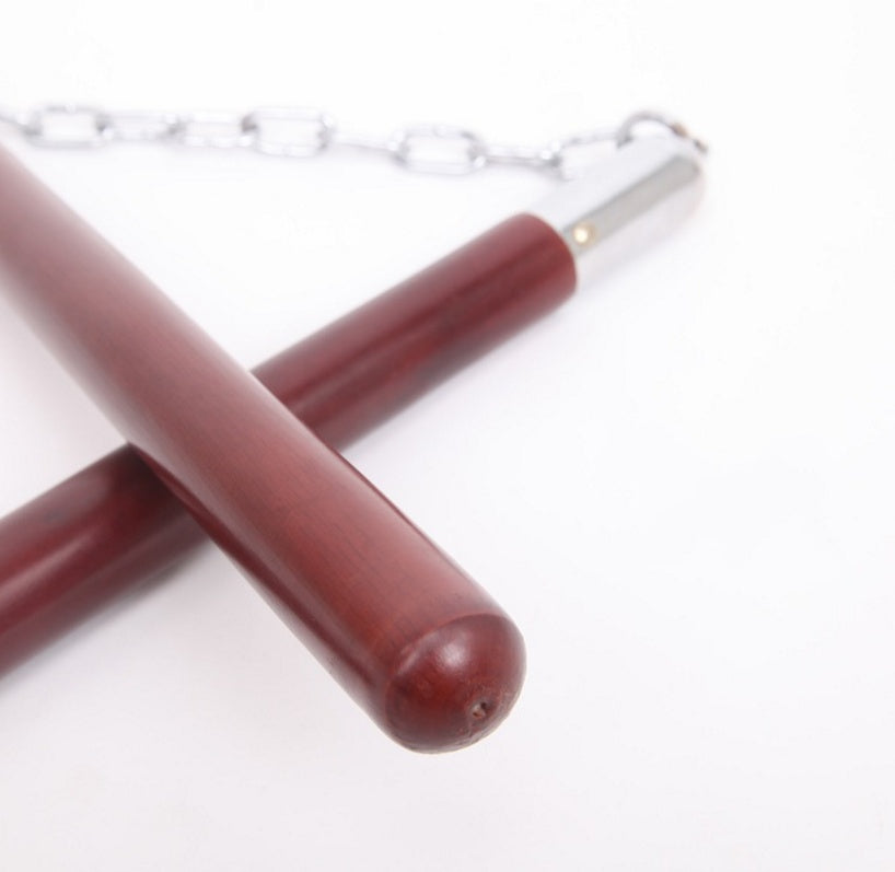Martial Arts Actual Combat Training First Study Double Knuckles Solid Wood Double Amputation Stick Defense Two Sticks